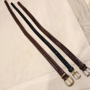 Men’s belts-3-croc & gator orig bet $500-$750